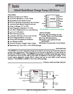 SP6685ER Datasheet PDF Signal Processing Technologies