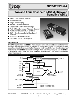 SP8542KN Datasheet PDF Signal Processing Technologies