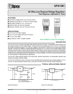 SPX1581T5-2.8/TR Datasheet PDF Signal Processing Technologies