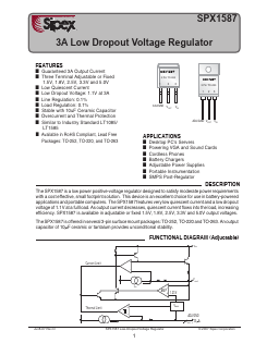 SPX587R-1-8 Datasheet PDF Signal Processing Technologies