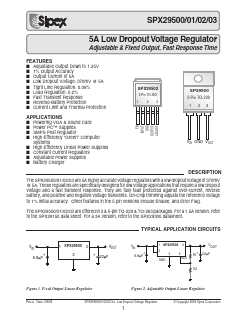 SPX29503 Datasheet PDF Signal Processing Technologies