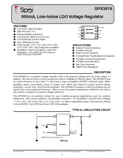 SPX3819 Datasheet PDF Signal Processing Technologies
