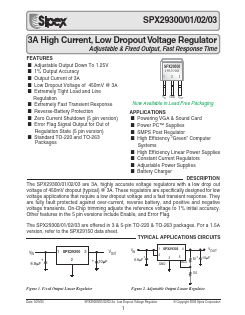 SPX29300T-1.8 Datasheet PDF Signal Processing Technologies