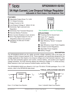SPX29300U-5-0 Datasheet PDF Signal Processing Technologies
