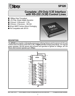 SP320ACF Datasheet PDF Signal Processing Technologies