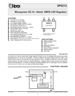 SP6213EC5-2.5 Datasheet PDF Signal Processing Technologies