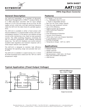 AAT1123 Datasheet PDF Skyworks Solutions