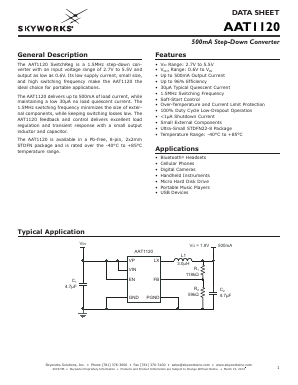 AAT1120IES-0.6-T1 Datasheet PDF Skyworks Solutions