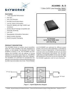 ACA0862-D Datasheet PDF Skyworks Solutions