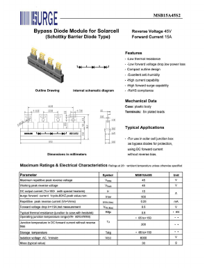 MSB15A45S2 Datasheet PDF Surge Components