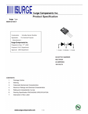 MBRF20150CT Datasheet PDF Surge Components
