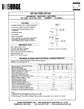 SF101A Datasheet PDF Surge Components