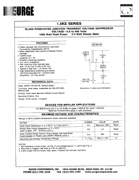 1N6289CA Datasheet PDF Surge Components