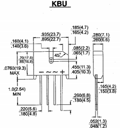 KBU601 Datasheet PDF Surge Components