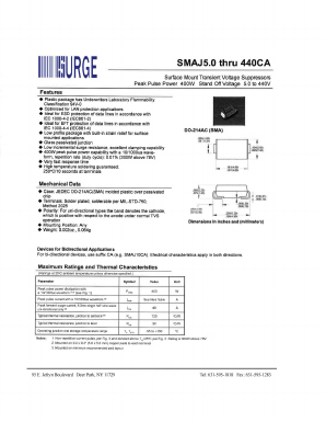 SMAJ110A Datasheet PDF Surge Components