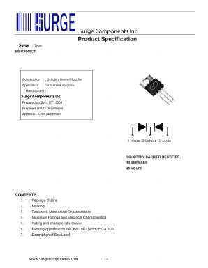 MBR3045CT Datasheet PDF Surge Components