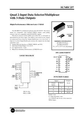 HC257 Datasheet PDF System Logic Semiconductor
