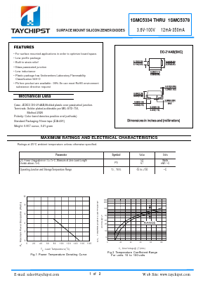 1SMC5340 Datasheet PDF Shenzhen Taychipst Electronic Co., Ltd