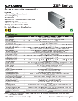 ZUP6-33U Datasheet PDF TDK Corporation