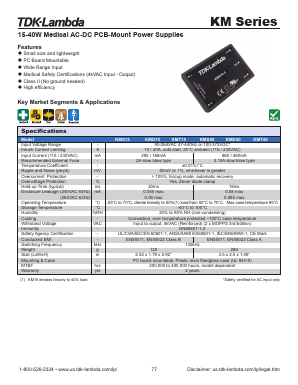 KMS40-9 Datasheet PDF TDK Corporation