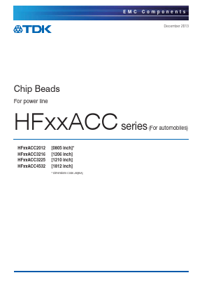 HF30ACC2012 Datasheet PDF TDK Corporation