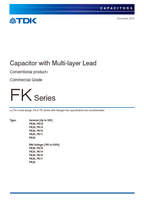 FK18C0G1H101J Datasheet PDF TDK Corporation
