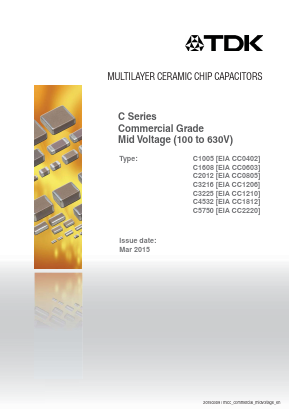 C1608X7R2A102K080AA Datasheet PDF TDK Corporation