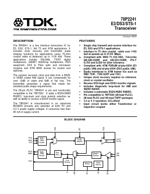 78P2241-IH Datasheet PDF TDK Corporation
