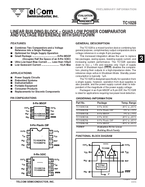 TC1028EPA Datasheet PDF TelCom Semiconductor, Inc