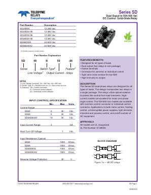 SD48D50A-12 Datasheet PDF Teledyne Technologies Incorporated