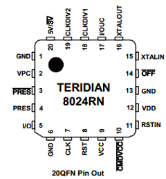73S8024RN-IMR Datasheet PDF Teridian Semiconductor Corporation