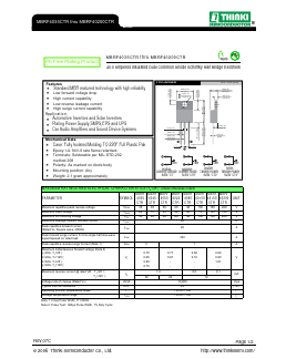 MBRF40150CTR Datasheet PDF Thinki Semiconductor Co., Ltd.