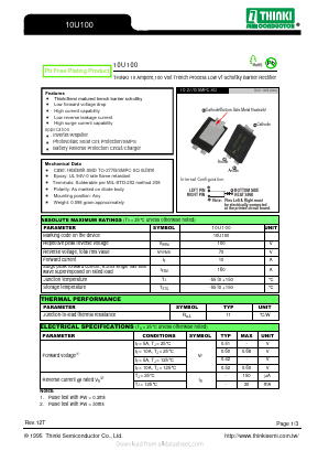 10U100 Datasheet PDF Thinki Semiconductor Co., Ltd.