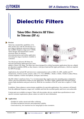 DF457S30A Datasheet PDF Token Electronics Industry Co., Ltd.