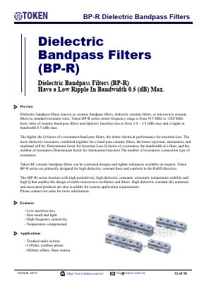 BP74R959-02 Datasheet PDF Token Electronics Industry Co., Ltd.