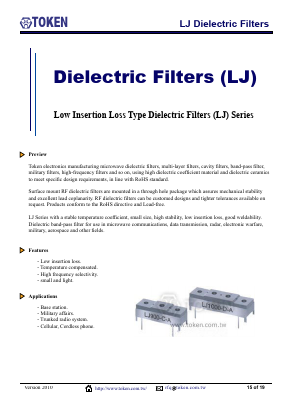 LJ1250-D-B Datasheet PDF Token Electronics Industry Co., Ltd.