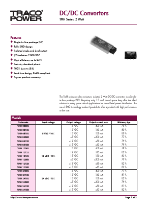 TMH0505D Datasheet PDF Touchstone Semiconductor Inc