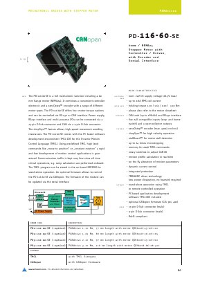 PD-116-60-SE Datasheet PDF TRINAMIC Motion Control GmbH 