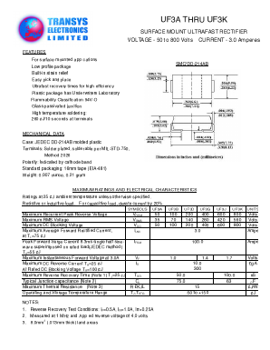 UF3D Datasheet PDF Transys Electronics Limited