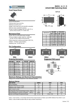 BAS21C Datasheet PDF TSC Corporation