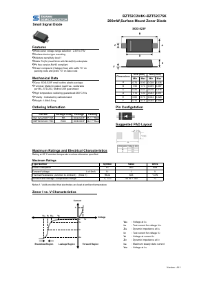 BZT52C2V0K Datasheet PDF TSC Corporation