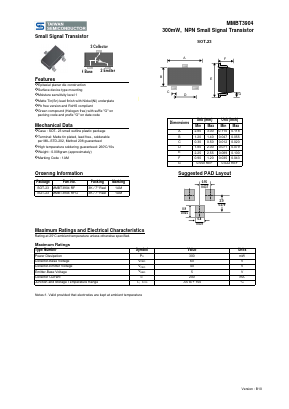 MMBT3904RF Datasheet PDF TSC Corporation