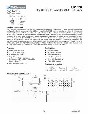 TS1520CX5 Datasheet PDF TSC Corporation
