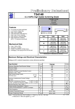 TS4148-1206-R7T4 Datasheet PDF TSC Corporation