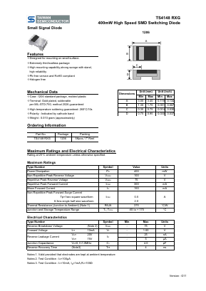 TS4148RXG Datasheet PDF TSC Corporation