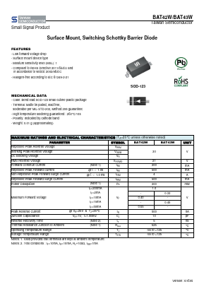 BAT42W Datasheet PDF TSC Corporation
