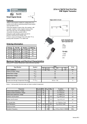 DTA114TSA Datasheet PDF TSC Corporation
