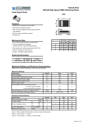 TS4148-C0RYG Datasheet PDF TSC Corporation