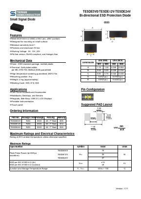 TESDE24V Datasheet PDF TSC Corporation