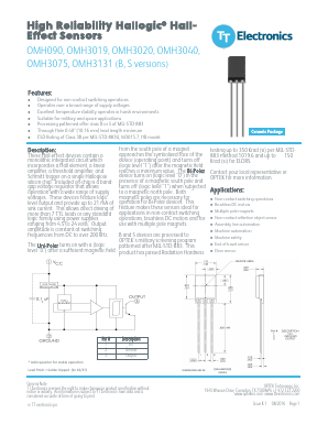 OMH3020B Datasheet PDF TT Electronics.